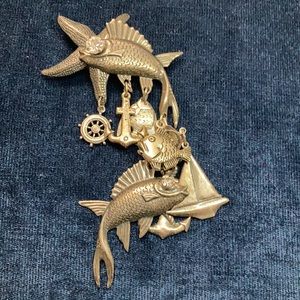 Mary DeMarco Fish Brooch